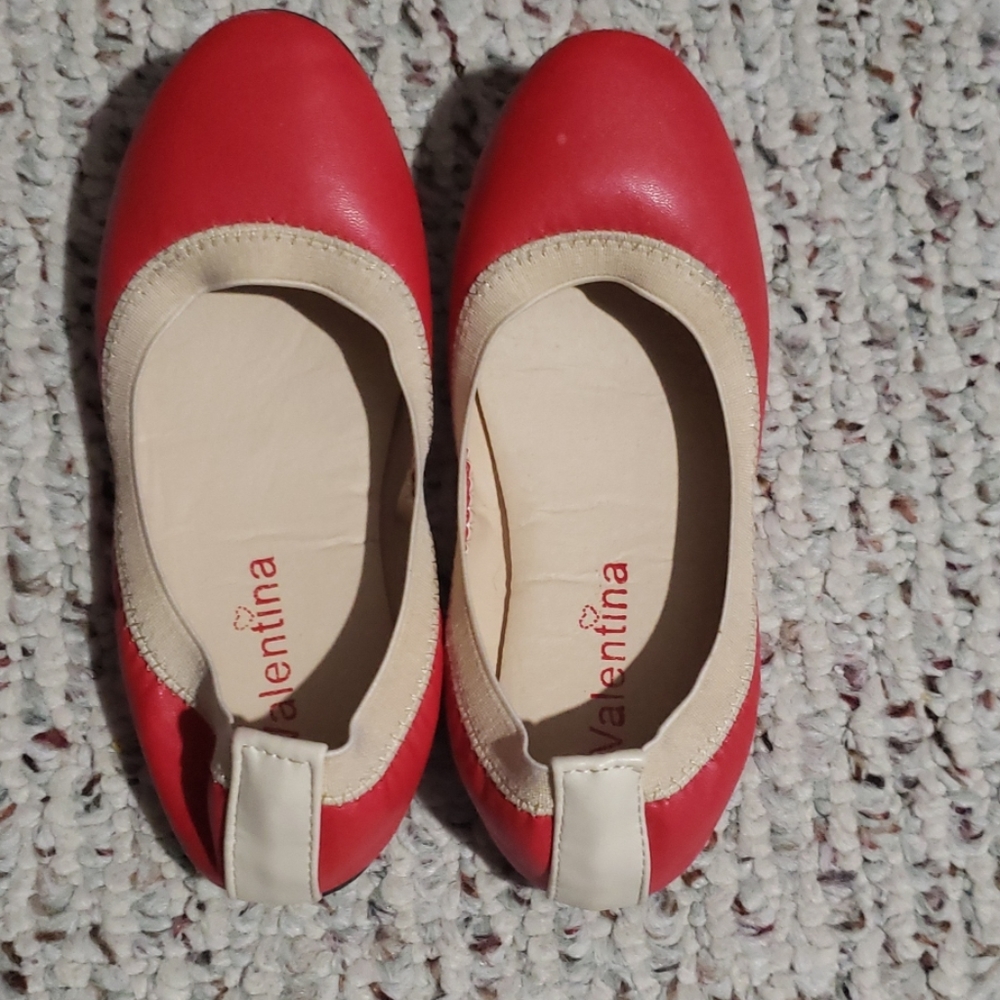 Red with nude lining Ballet Shoes
